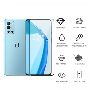 OnePlus 9R 2.5D full cover tempered glass screen protector