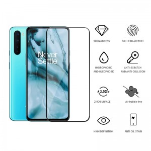 OnePlus Nord 2.5D full cover tempered glass screen protector